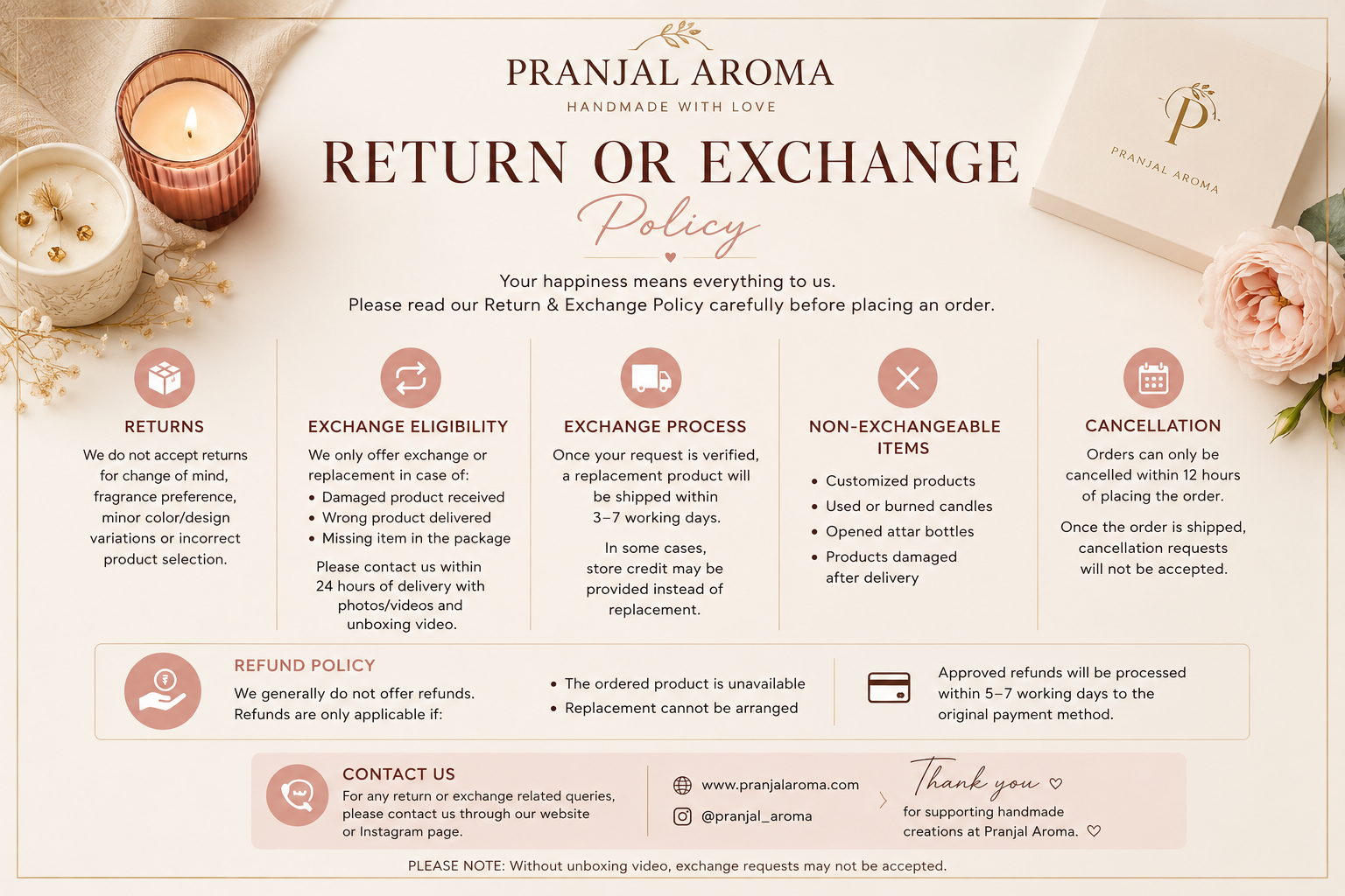 Return & Exchange Policy 
